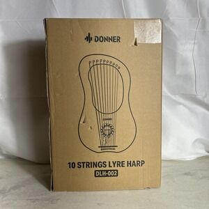 Donner 10-String Lyre Harp With Carrying Bag